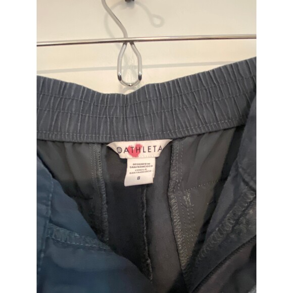 ATHLETA Voyager 100% LINEN PANTS Size 8 Granite Blue - Picture 7 of 9